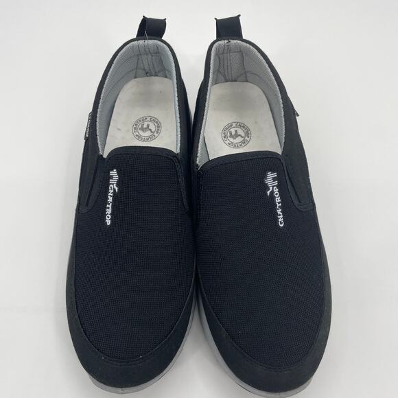CNA TROP Breathable Orthopedic Travel Plimsolls Shoe Mens Size 8 Black Loafer - Picture 1 of 8